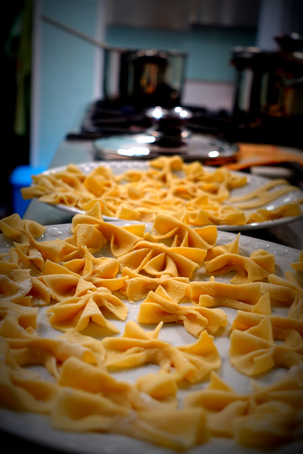 Pasta making in Italy